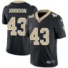 Chris Johnson #43 Saints Authentic Black Jersey