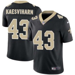 Kevin Kaesviharn #43 Saints Authentic Black Jersey