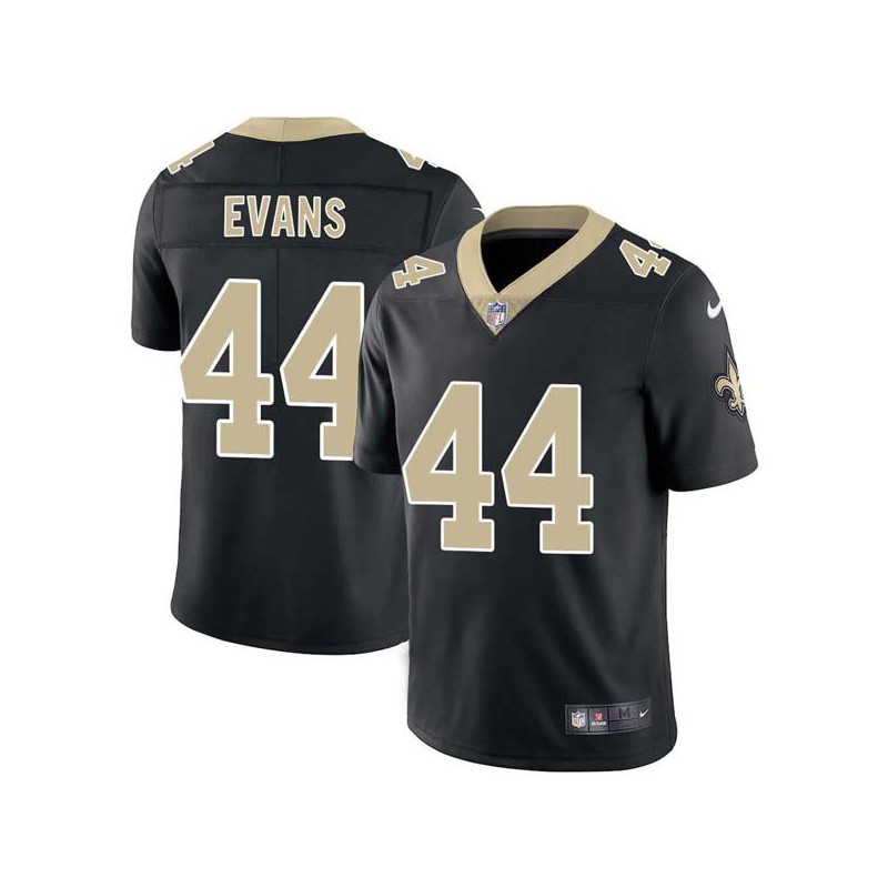 Heath Evans #44 Saints Authentic Black Jersey