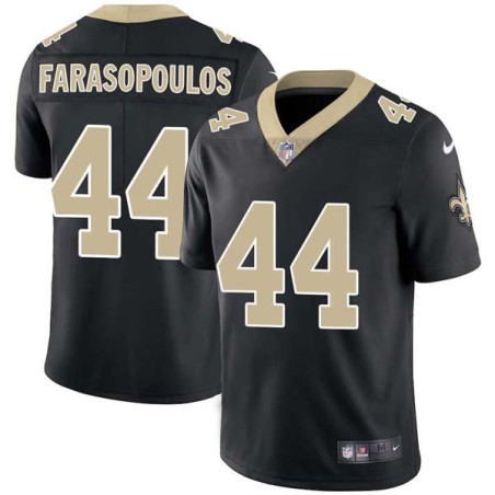 Chris Farasopoulos #44 Saints Authentic Black Jersey