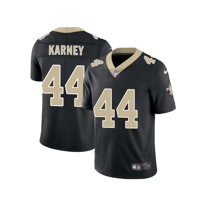 Mike Karney #44 Saints Authentic Black Jersey