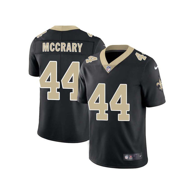 Fred McCrary #44 Saints Authentic Black Jersey