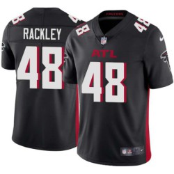 Falcons #48 Derek Rackley Football Jersey -Black