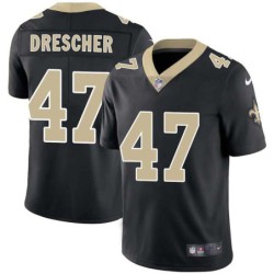 Justin Drescher #47 Saints Authentic Black Jersey