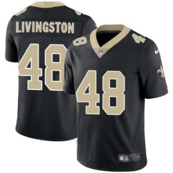 Andy Livingston #48 Saints Authentic Black Jersey