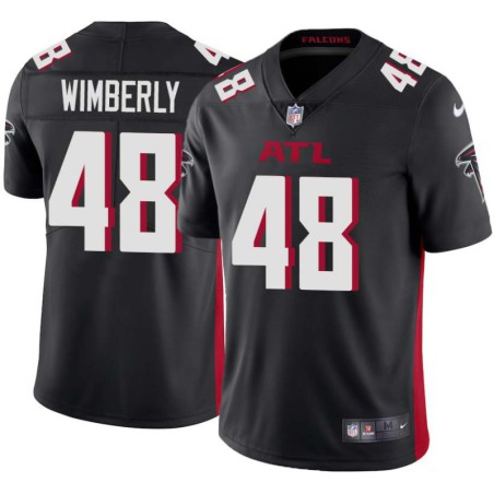 Falcons #48 Marcus Wimberly Football Jersey -Black