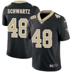 Don Schwartz #48 Saints Authentic Black Jersey