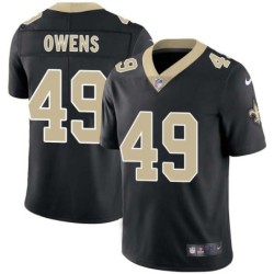 Artie Owens #49 Saints Authentic Black Jersey