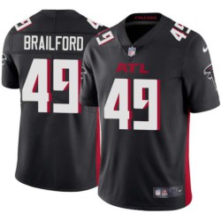 Falcons #49 Jordan Brailford Football Jersey -Black