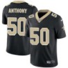 Stephone Anthony #50 Saints Authentic Black Jersey