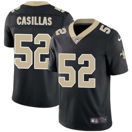 Jonathan Casillas #52 Saints Authentic Black Jersey