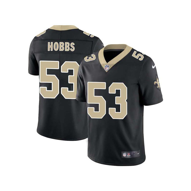 Bill Hobbs #53 Saints Authentic Black Jersey