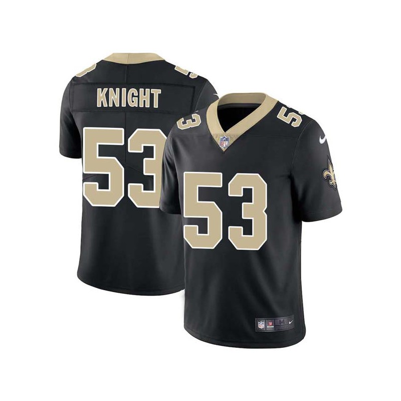 Roger Knight #53 Saints Authentic Black Jersey