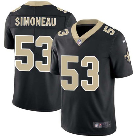 Mark Simoneau #53 Saints Authentic Black Jersey