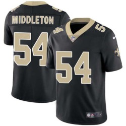 Rick Middleton #54 Saints Authentic Black Jersey