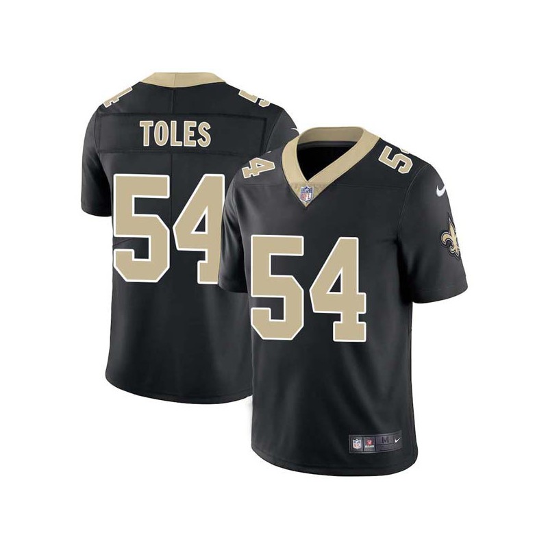 Alvin Toles #54 Saints Authentic Black Jersey