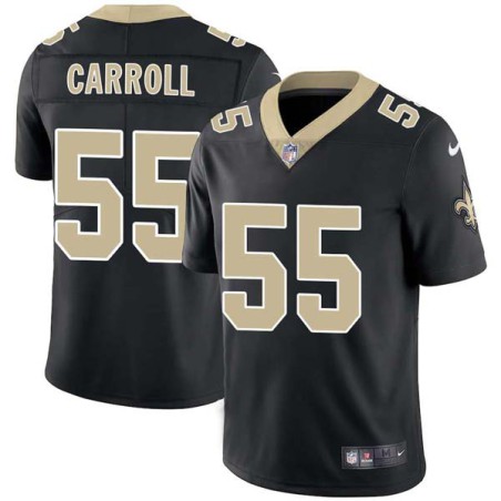 Travis Carroll #55 Saints Authentic Black Jersey