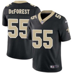 Joe DeForest #55 Saints Authentic Black Jersey