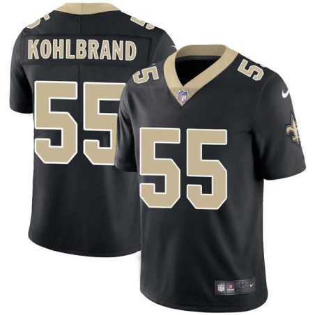 Joe Kohlbrand #55 Saints Authentic Black Jersey