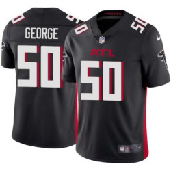 Falcons #50 Ron George Football Jersey -Black