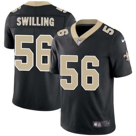 Pat Swilling #56 Saints Authentic Black Jersey