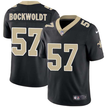 Colby Bockwoldt #57 Saints Authentic Black Jersey