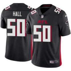 Falcons #50 James Hall Football Jersey -Black