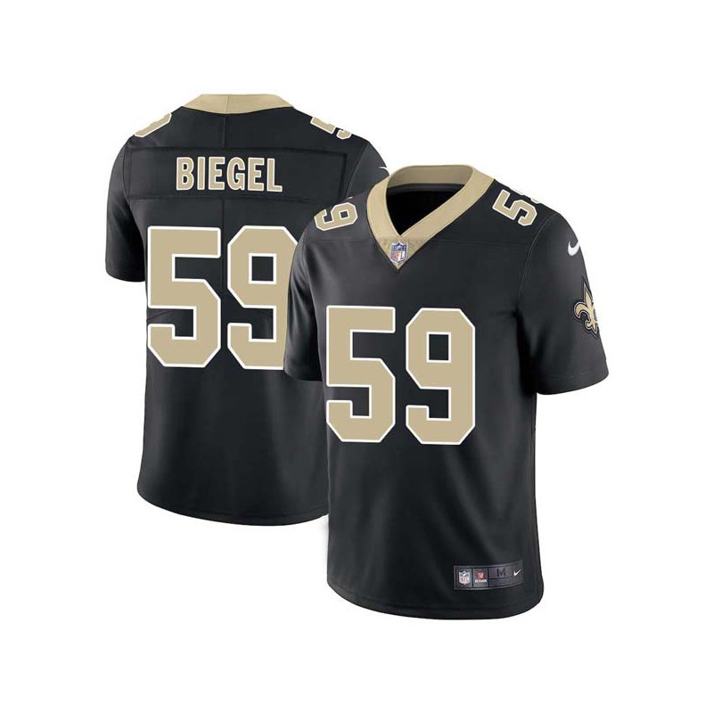 Vince Biegel #59 Saints Authentic Black Jersey