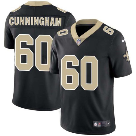 Carl Cunningham #60 Saints Authentic Black Jersey