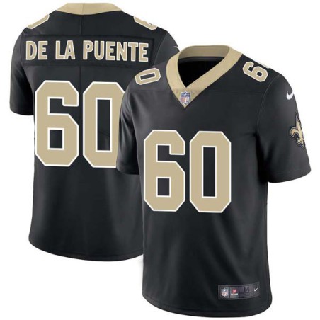 Brian De La Puente #60 Saints Authentic Black Jersey