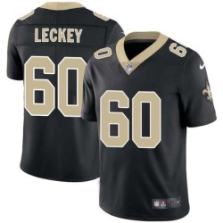 Nick Leckey #60 Saints Authentic Black Jersey