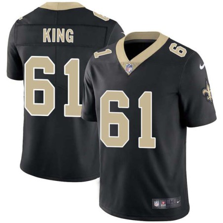 Ed King #61 Saints Authentic Black Jersey