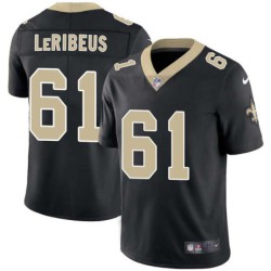 Josh LeRibeus #61 Saints Authentic Black Jersey