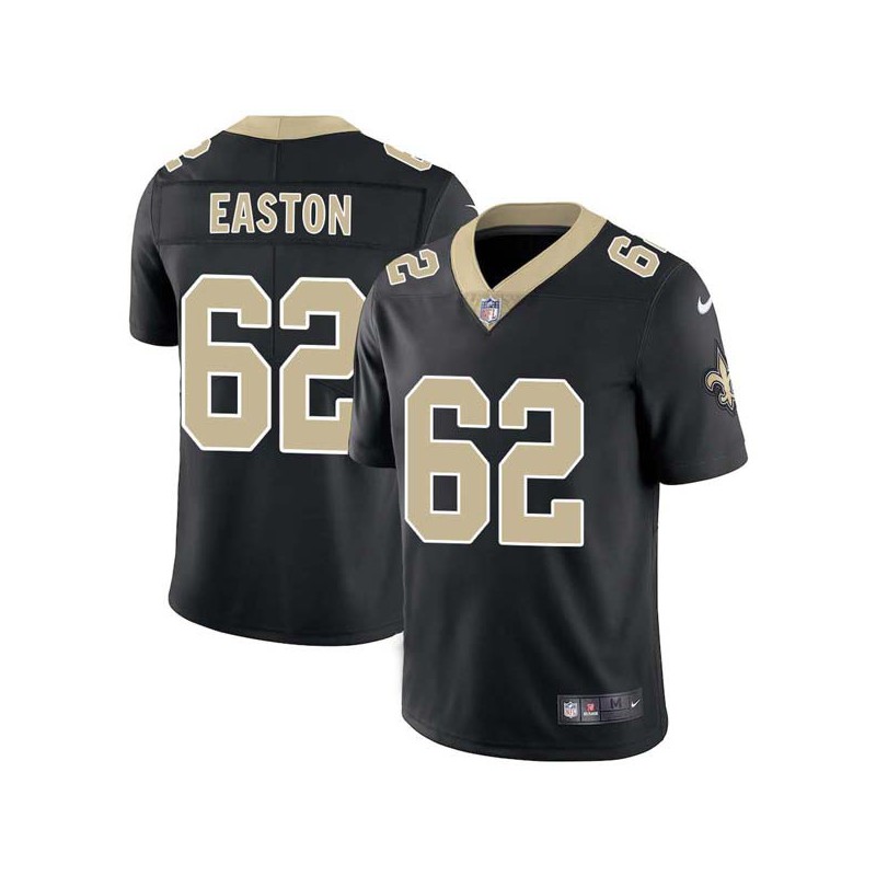 Nick Easton #62 Saints Authentic Black Jersey