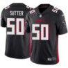 Falcons #50 Eddie Sutter Football Jersey -Black