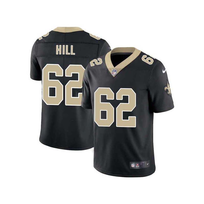 John Hill #62 Saints Authentic Black Jersey