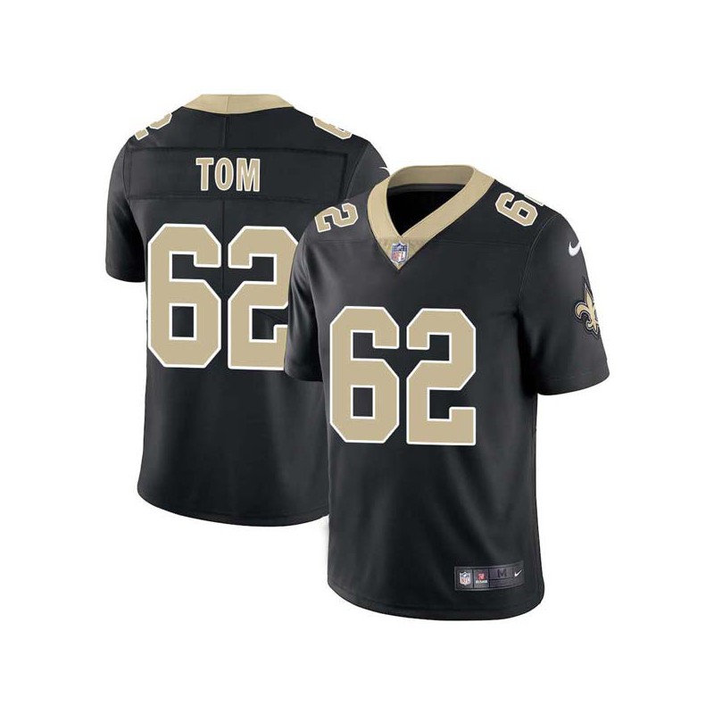 Cameron Tom #62 Saints Authentic Black Jersey