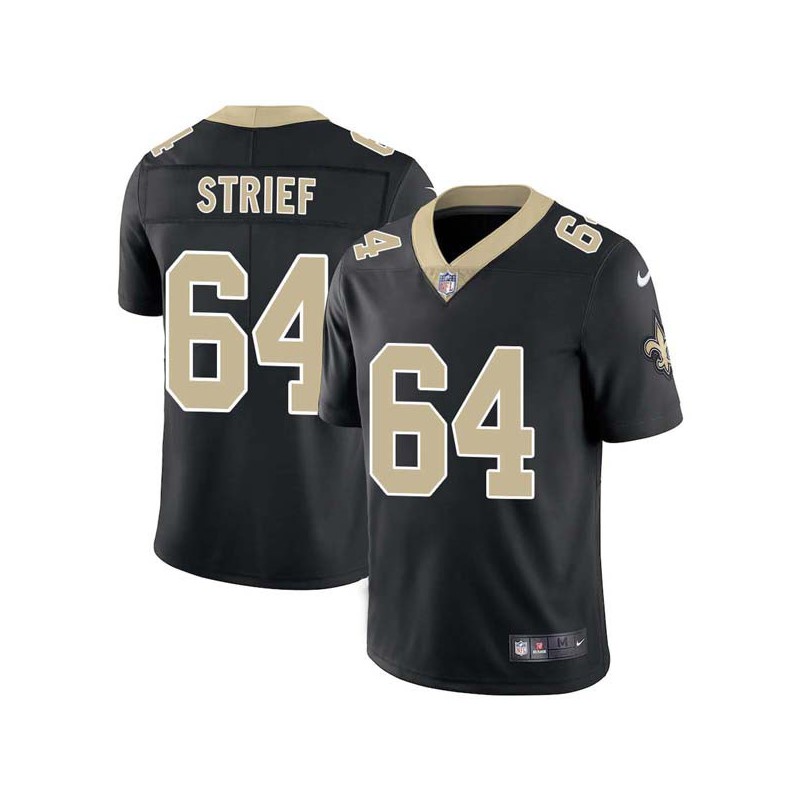 Zach Strief #64 Saints Authentic Black Jersey