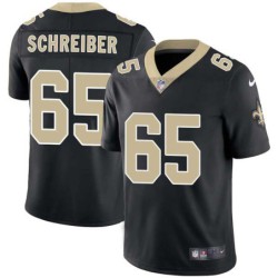 Adam Schreiber #65 Saints Authentic Black Jersey