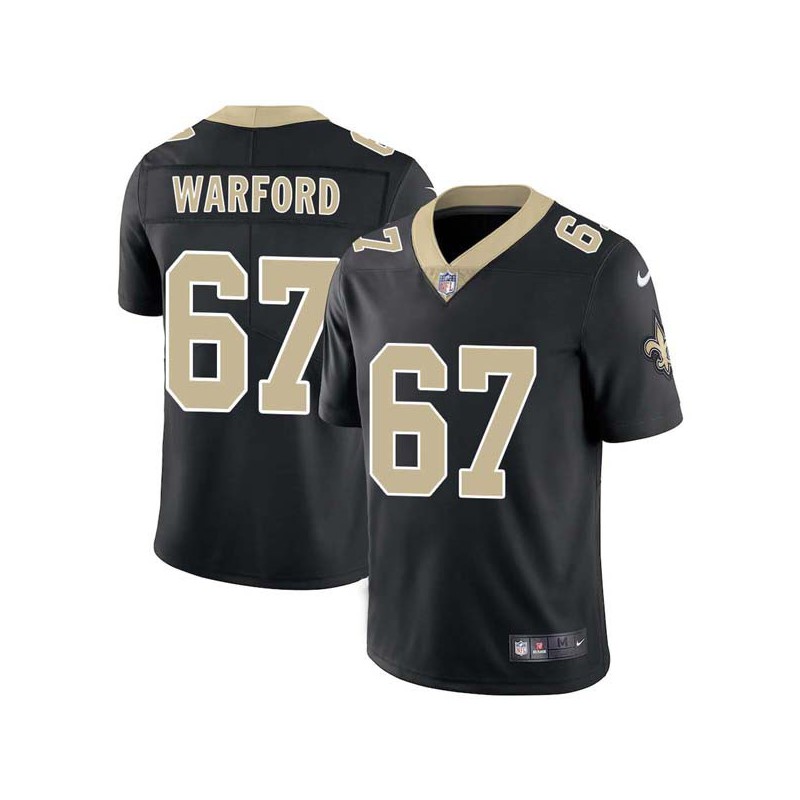 Larry Warford #67 Saints Authentic Black Jersey