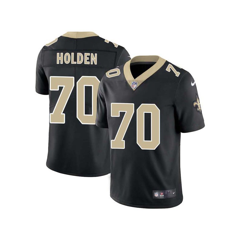 Sam Holden #70 Saints Authentic Black Jersey