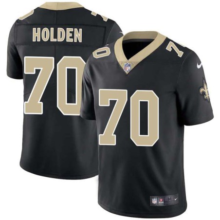 Sam Holden #70 Saints Authentic Black Jersey