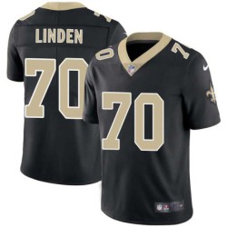 Errol Linden #70 Saints Authentic Black Jersey