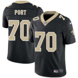 Chris Port #70 Saints Authentic Black Jersey