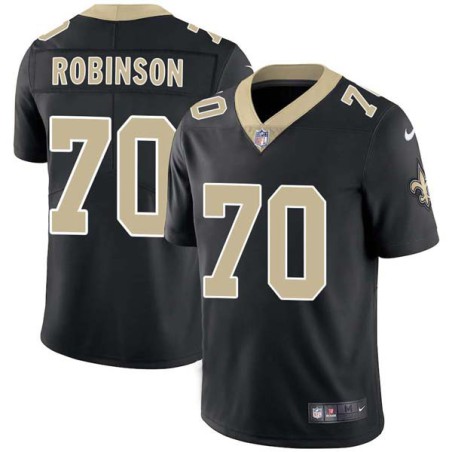 Craig Robinson #70 Saints Authentic Black Jersey