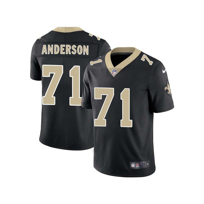 Dick Anderson #71 Saints Authentic Black Jersey