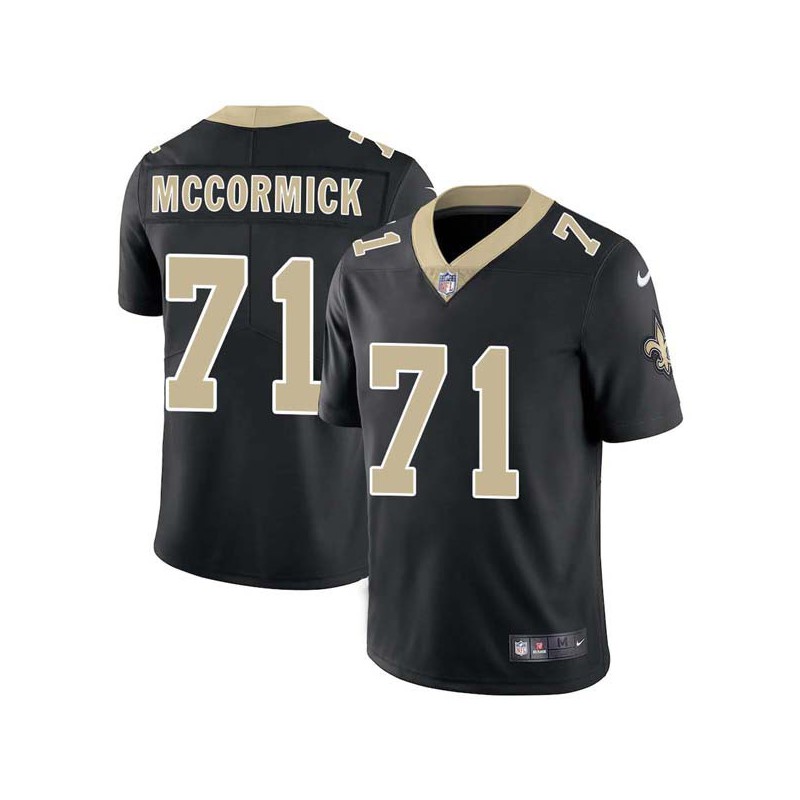 Dave McCormick #71 Saints Authentic Black Jersey