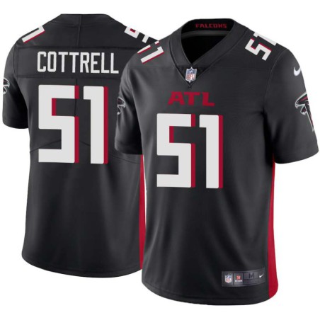 Falcons #51 Ted Cottrell Football Jersey -Black