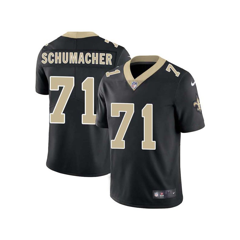 Kurt Schumacher #71 Saints Authentic Black Jersey