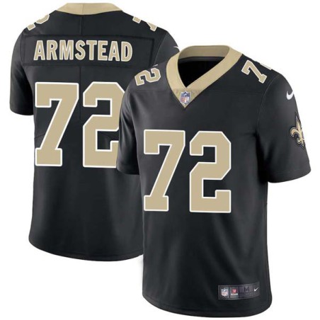 Terron Armstead #72 Saints Authentic Black Jersey